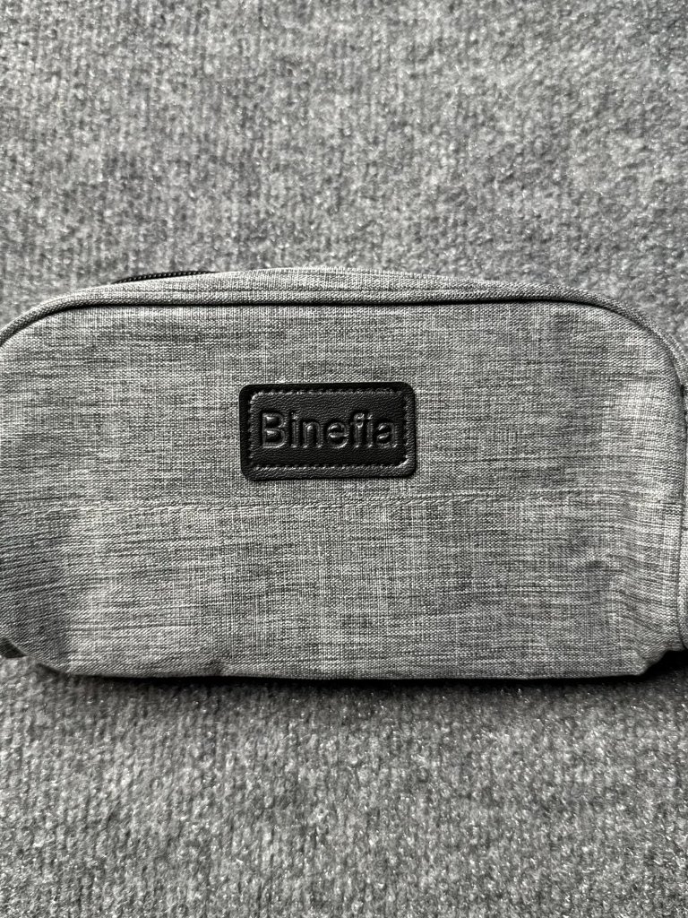 Binefia Unisex Gray Travel Toiletry Bag Makeup Cosmetic Case Pouch Binefia Unisex Gray Travel Toiletry Bag Makeup Cosmetic Case Pouch